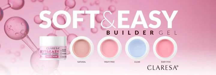 Claresa Żel Budujący Soft & Easy Builder Gel 45 g - Natural