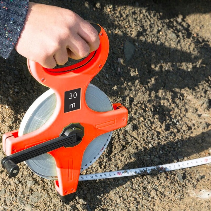 MIARA TAŚMA MIERNICZA METRÓWKA TAŚMOWA ZWIJANA MIARKA Z UCHWYTEM