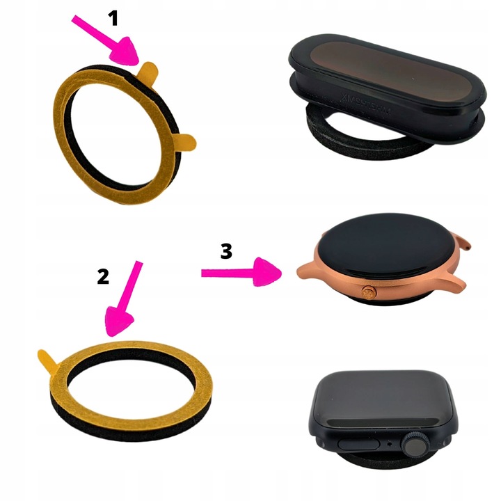 2x Folia ochronna hydrożelowa apgo HD HQ FLEX do Apple Watch SE 2022 (40mm)