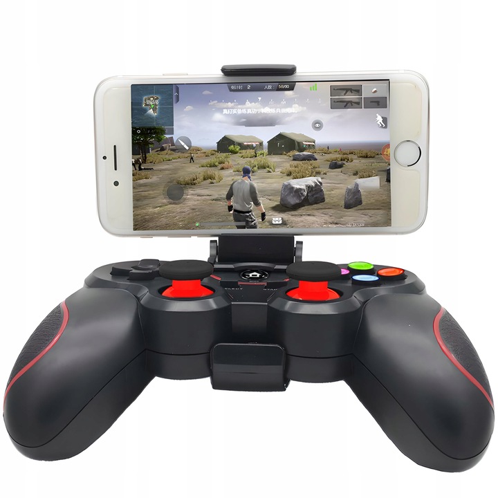 BEZPRZEWODOWY GAMEPAD PAD DO TELEFONU ANDROID PC iOS KONTROLER Z UCHWYTEM