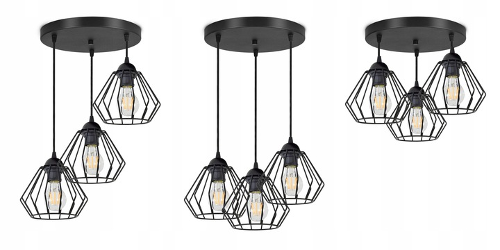 LAMPA WISZĄCA SUFITOWA ŻYRANDOL BRYLANT LED 724-E3