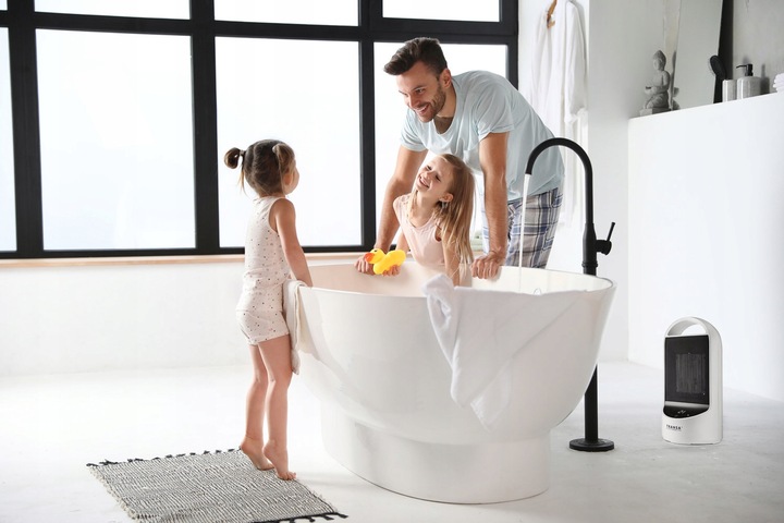 Termowentylator CERAMICZNY Grzejnik elektryczny Farelka TERMOSTAT LCD