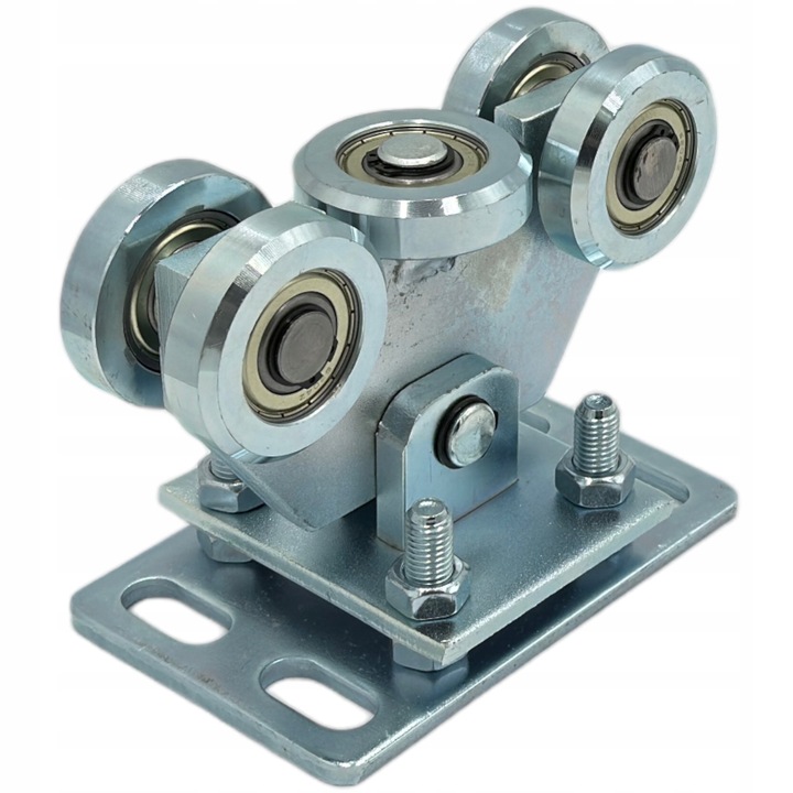 WÓZEK WÓZKI ZESTAW BRAMA PRZESUWNA 5 ROLEK 80x80x5