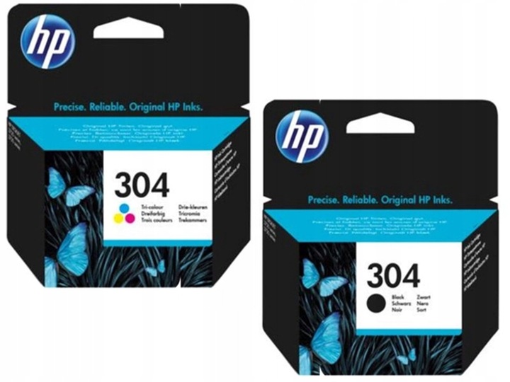 Zestaw HP 304 CZARNY+ KOLOR N9K06AE+N9K05AE