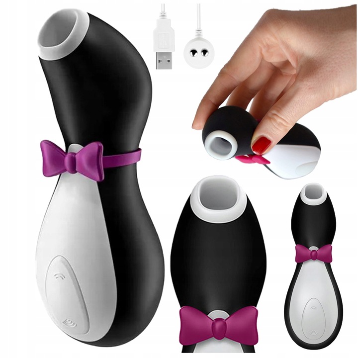 SATISFYER PINGWIN MASAŻER ŁECHTACZKI DAMSKI WIBRATOR PINGWINEK APLIKACJA