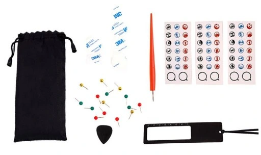 CZARNO-ZŁOTA MAPA ŚWIATA ZDRAPKA SUPER PREZENT