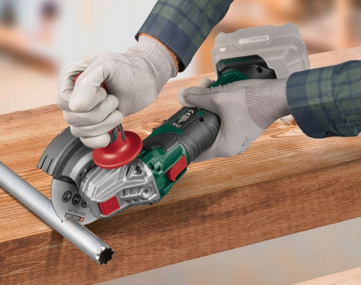 Akumulatorowa szlifierka kątowa Parkside 20V PWSA