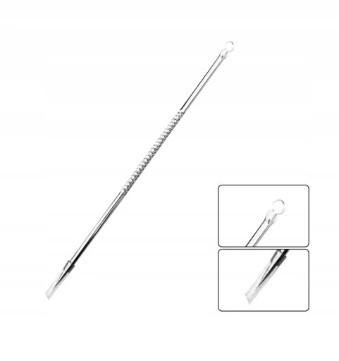 ZESTAW ŁYŻECZKI UNY DO USUWANIA WĄGRÓW ZASKÓRNIKÓW NARZĘDZIA DWUSTRONE ETUI