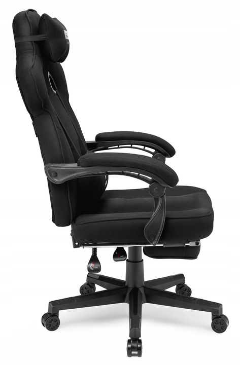 Fotel gamingowy biurowy krzesło gracza Emperor czarnyTkanina