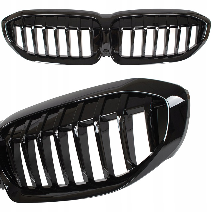 GRILL NERKI KRATKI ATRAPA do BMW SERIA 3 G20 G21 CZARNY POŁYSK 51138072085