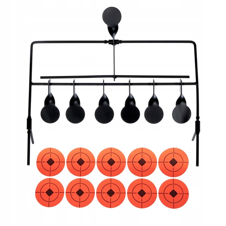 Spinner wiatrówkowy RazorGun 6 celów duży