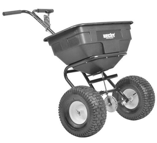 SIEWNIK ROZSIEWACZ DO TRAWY NASION SOLI HECHT 256 REGULACJA ROZRZUTU 60L