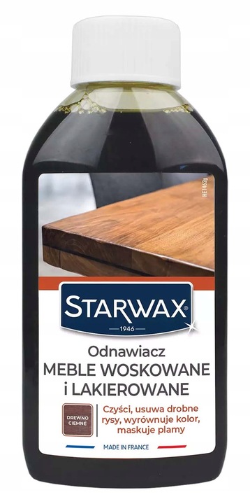 Starwax Odnawiacz Meble woskowane lakierowane drewno ciemne renowacja
