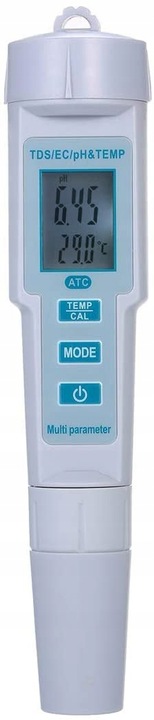 Miernik tester pH TDS EC Temp ATC 4w1 konduktometr