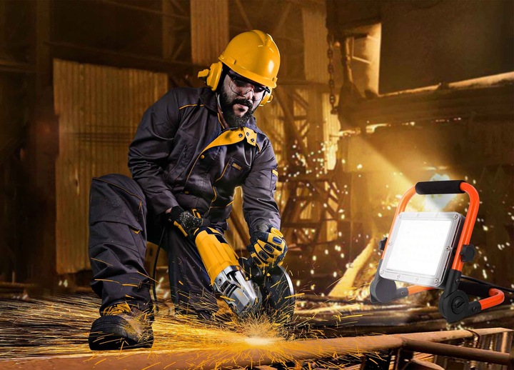 Halogen LED Roboczy Budowlany 100W Naświetlacz przenośny z rączką