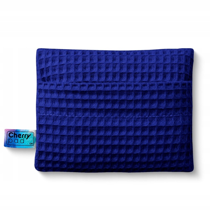 Termofor z pestek na kolki Cherrypad - Wafel granatowy