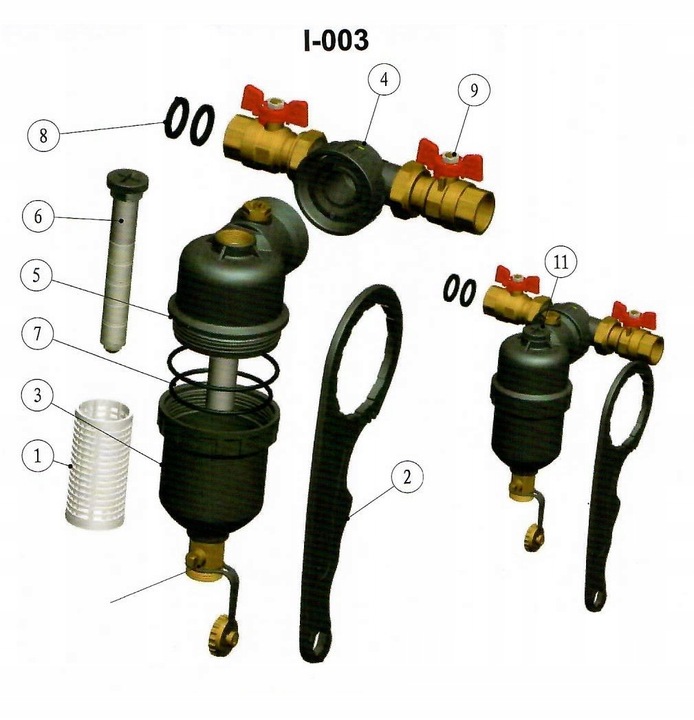 SEPARATOR ZANIECZYSZCZEŃ FILTR MAGNETYCZNY 1" IBO