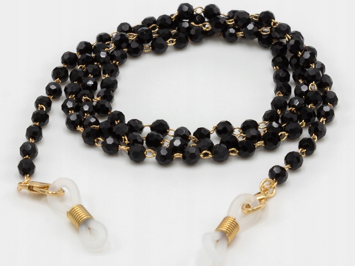 ŁAŃCUSZEK DO OKULARÓW ZAWIESZKA OZDOBA NA OKULARY MODNY Z KAMYKAMI