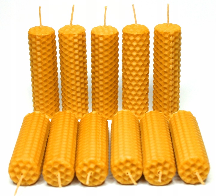 NATURALNA ŚWIECA ŚWIECZKA Z WOSKU PSZCZELEGO 100% WOSK PSZCZELI 11