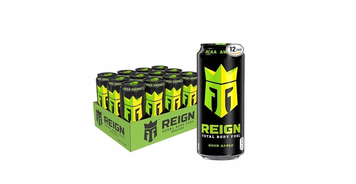 Napój energetyczny Reign Total Body Fuel SOUR APPLE ZERO CUKRU x12szt