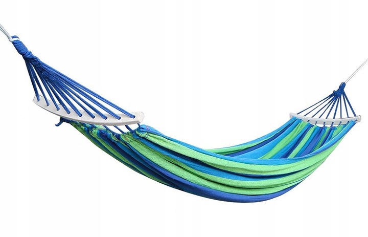 DUŻY HAMAK OGRODOWY NA STELAŻU 2-OSOBOWY WISZĄCY BUJAK HUŚTAWKA + POKROWIEC