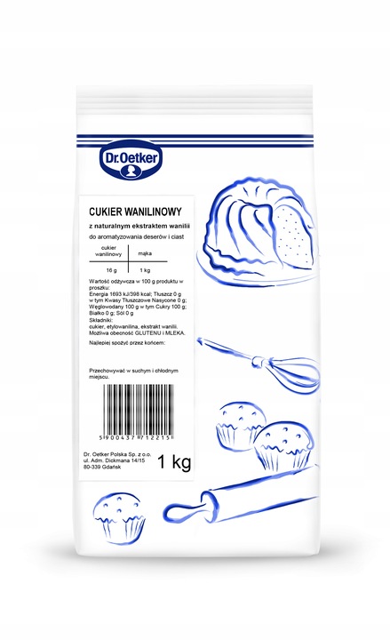 Dr. Oetker Cukier wanilinowy 1 kg