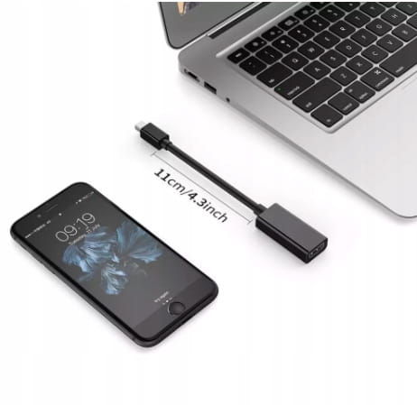 ADAPTER KABEL PRZEWÓD MINI DisplayPort DO HDMI 4K UHD THUNDERBOLT 2 ZENWIRE