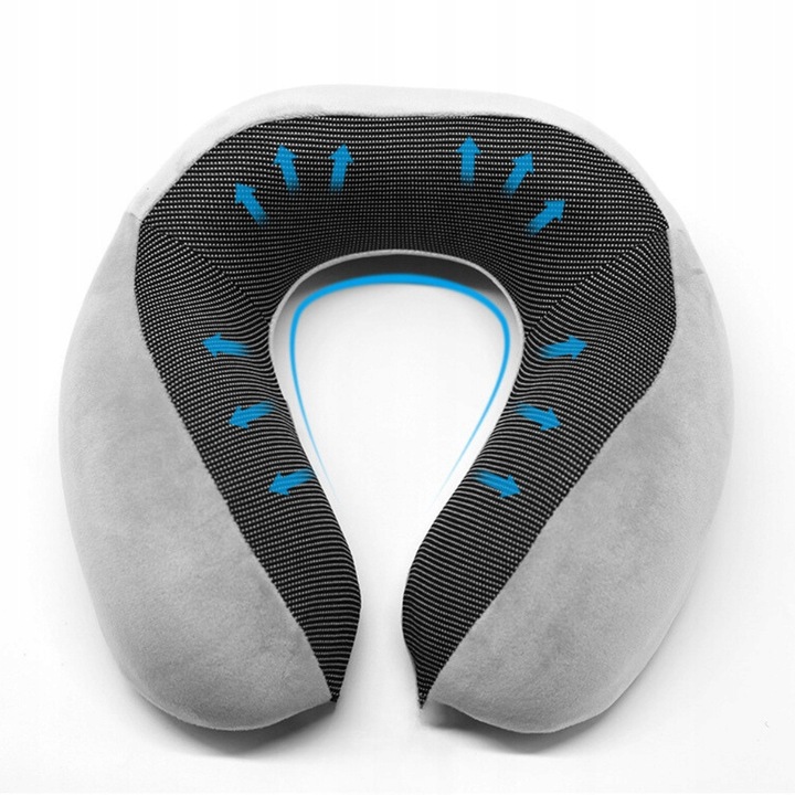 Poduszka podróżna ortopedyczna do spania rogal zagłówek turystyczna memory