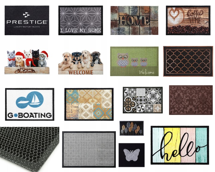 WYCIERACZKA POD DRZWI Mata Wejściowa Zewnętrzna Mocna PCV 3D Siatka