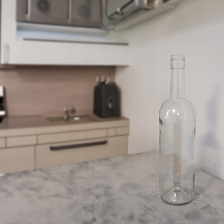 10X Butelki DO WINA 750ml BEZBARWNA butelka na wino 0,75l z zakrętką