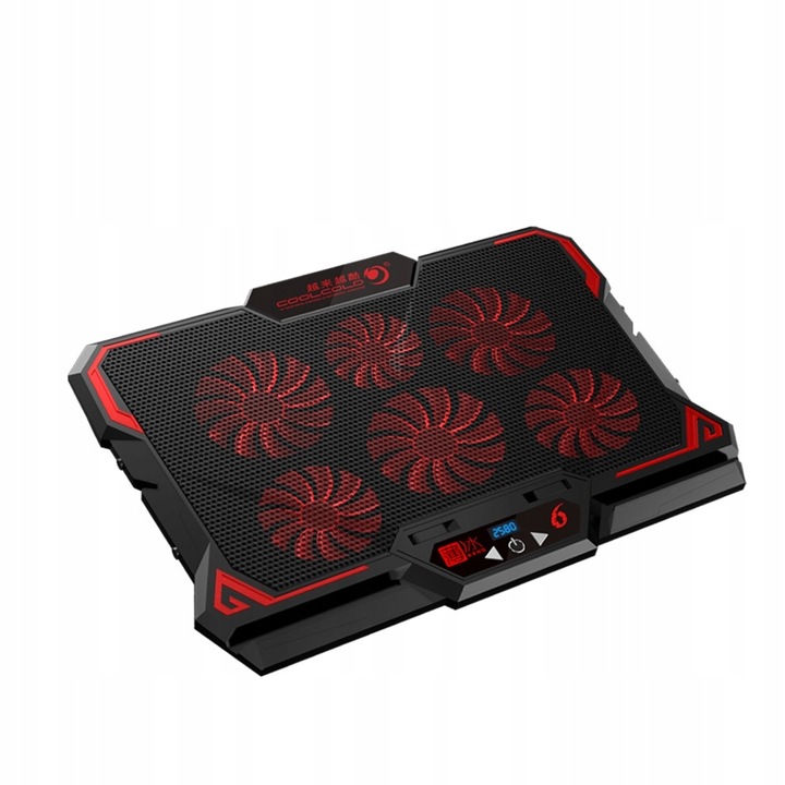 PODSTAWKA PODKŁADKA CHŁODZĄCA POD LAPTOP-A NOTEBOOK-A 12-17 WYŚWIETLACZ LED