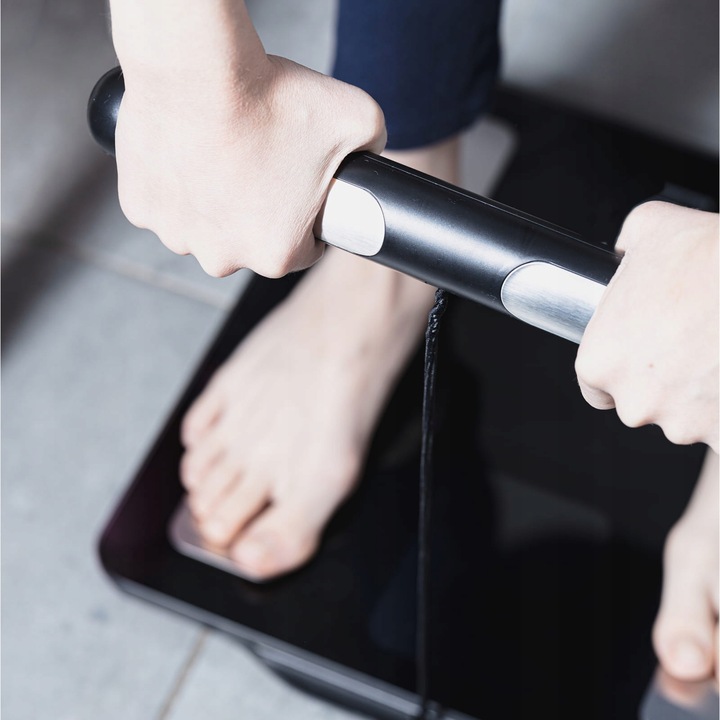 Waga łazienkowa z uchwytem, elektroniczna, precyzyjna skład ciała,