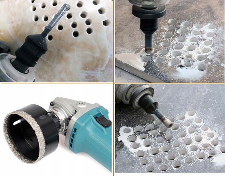 ZESTAW OTWORNICA WIERTŁO DIAMENTOWE DO GRESU 6-68