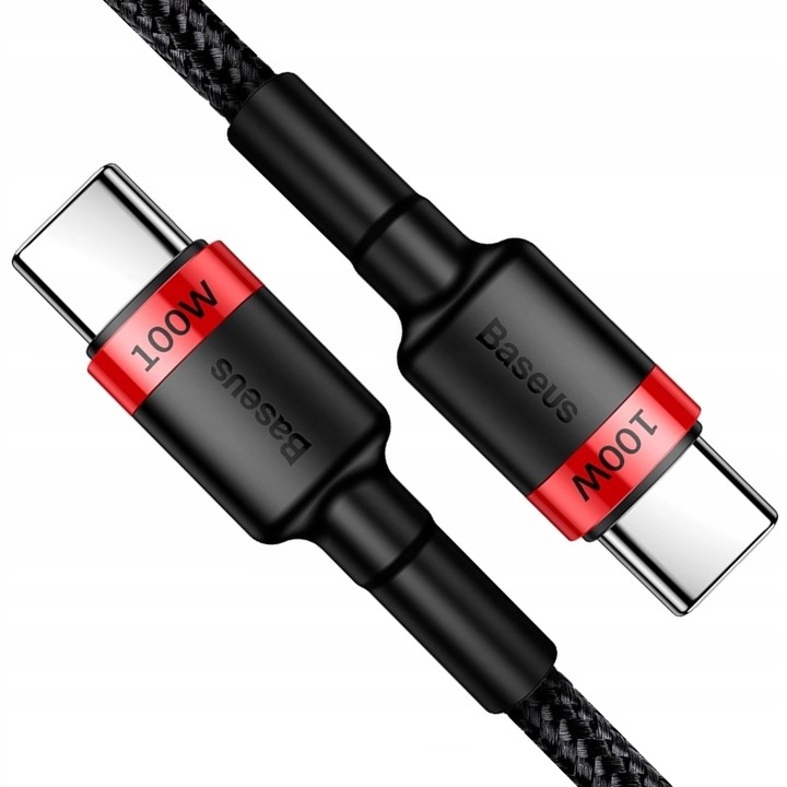 BASEUS MOCNY KABEL USB-C SZYBKIE ŁADOWANIE TYPE-C PD 100W QUICK CHARGE 3.0