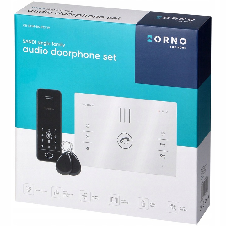 Domofon do Furtki Bezsłuchawkowy z Szyfratorem RFID na KOD BRELOK