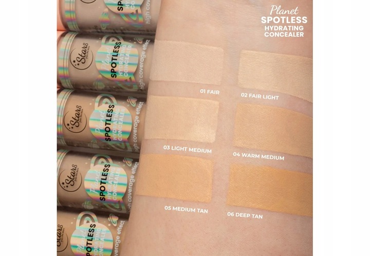 Stars from the stars PLANET SPOTLESS korektor kryjąco-nawilżający 01 Fair