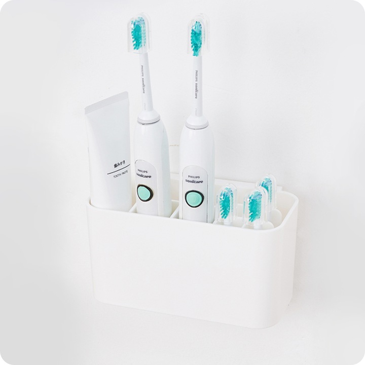 Uchwyt na szczoteczki do zębów Organizer Łazienkowy Pojemnik Wieszak Kubek
