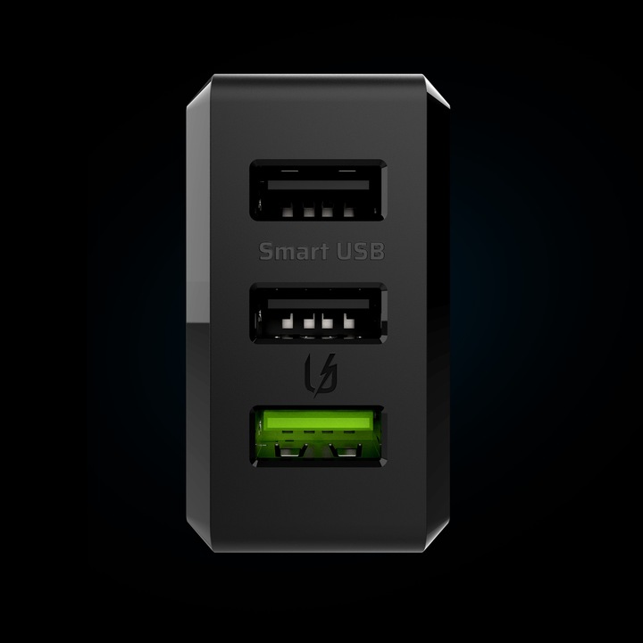 Green Cell Szybka Ładowarka Sieciowa 30W 3x USB 2.4A zasilacz do telefonu
