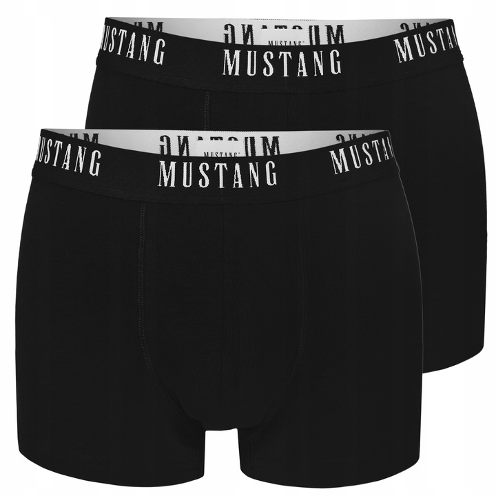Mustang Bokserki Męskie 4 sztuki Zestaw Bawełna Logo Kolor Rozmiar L