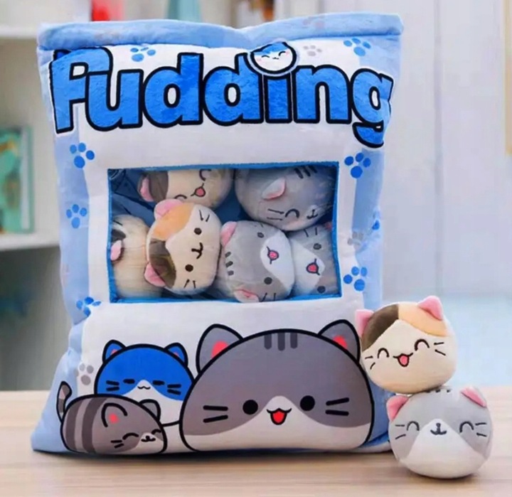 PODUSZKA PUDDING Z MASKOTKAMI DO RZUCANIA WZORY