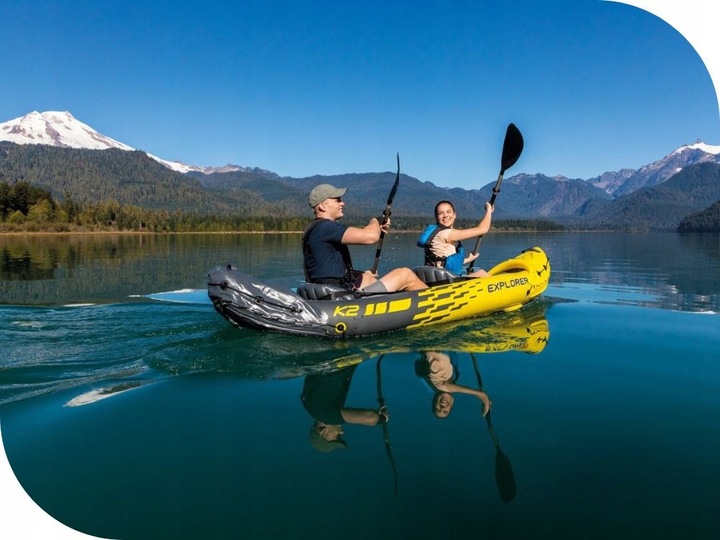 Kajak 2os. Explorer K2 Intex 68307 Pompka Wiosla MODEL 2024