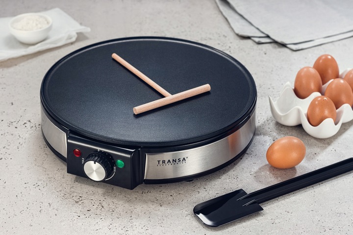 NALEŚNIKARKA SZYBKIE NAGRZEWANIE TERMOSTAT 30cm XXL DUŻA MOC 1500W