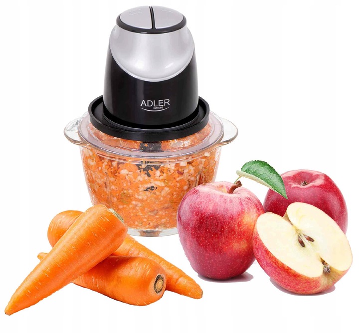 ROZDRABNIACZ ADLER AD4082 DO WARZYW, OWOCÓW I ORZECHÓW ZE SZKLANĄ MISĄ