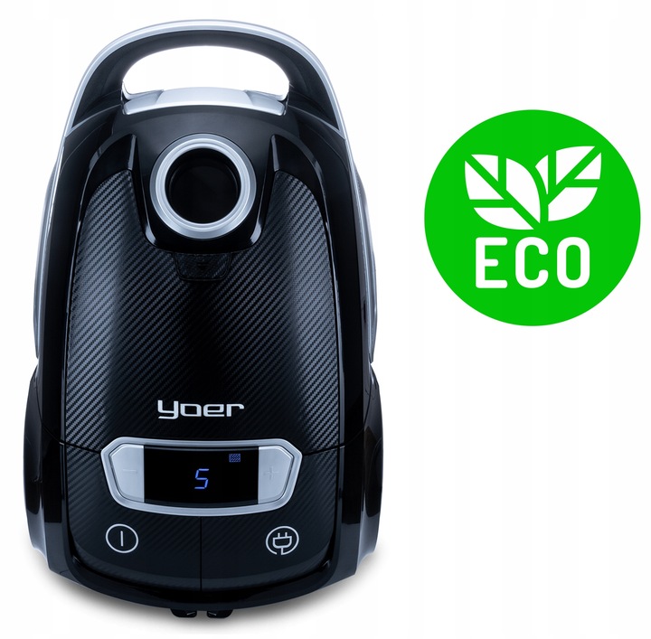 Odkurzacz workowy Cichy Yoer HEPA +6 szczotek INTELIGENTNY +PILOT