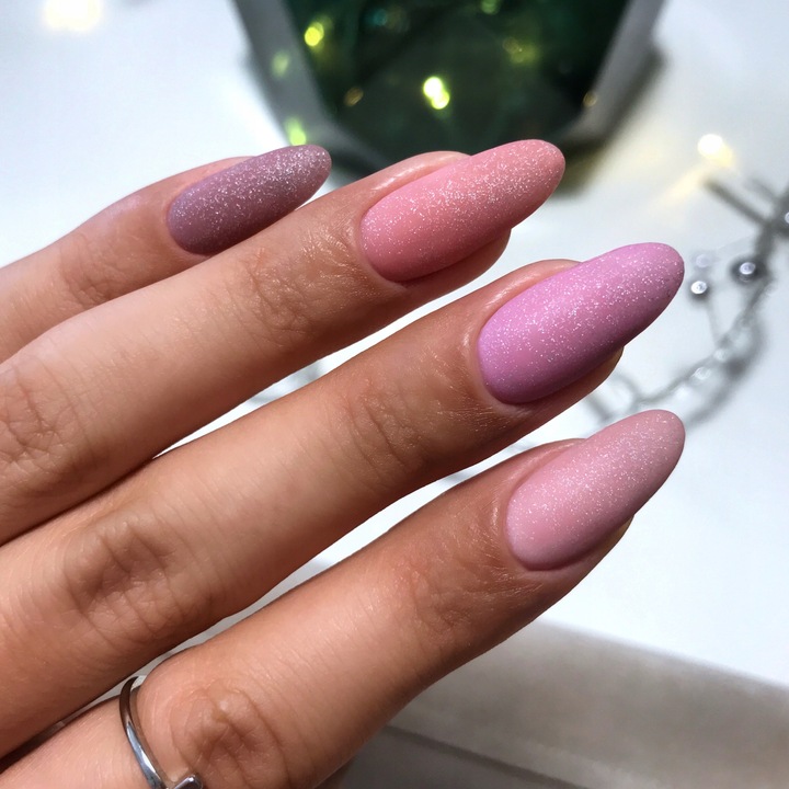 SEMILAC LAKIER HYBRYDOWY 319 SHIMMER DUST PINK 7ml