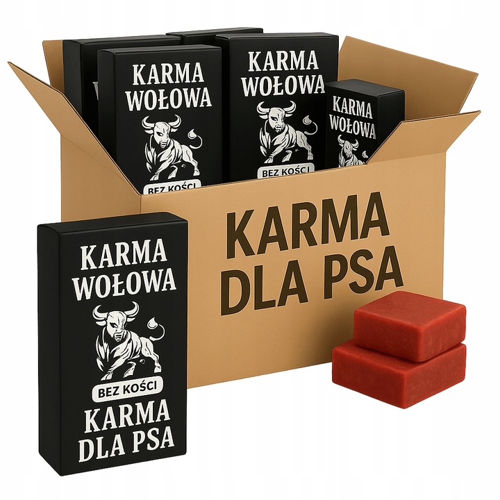 MIĘSO MROŻONE DLA PSA BEZ KOŚCI WOŁOWE BARF 100% 10 KG WOŁOWINA ŚWIEŻE