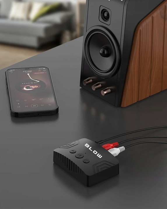 TRANSMITER ODBIORNIK BLUETOOTH 5.3 AUX MINIJACK 3,5mm USB-C 2xRCA