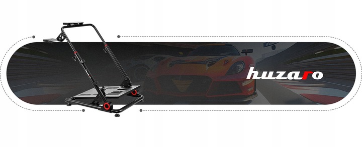 Kokpit STOJAK STELAŻ do kierownicy SYMULATOR GRACZAG Huzaro Speed 3.0