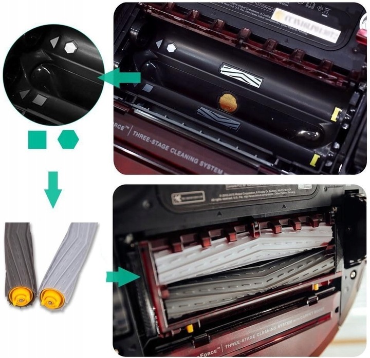 SZCZOTKI GŁÓWNE ROLKI WAŁKI DO iRobot ROOMBA 805 880 886 895 960 965