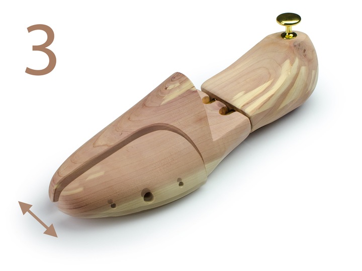 Prawidła do butów cedrowe drewniane Massido rozmiary 44-45